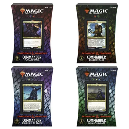 Magic the Gathering Adventures in the Forgotten Realms Commander Deck Display (4 Decks)