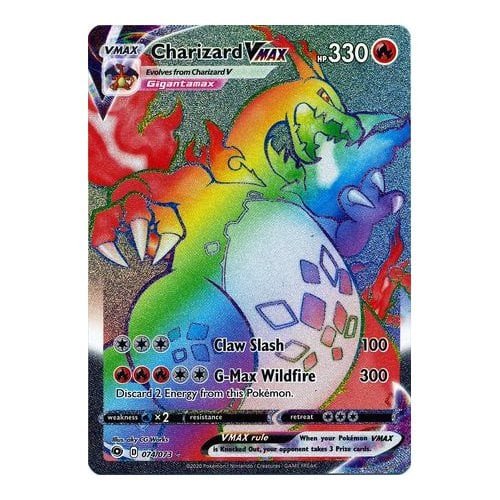 charizard vmax rainbow charizard vmax rainbow